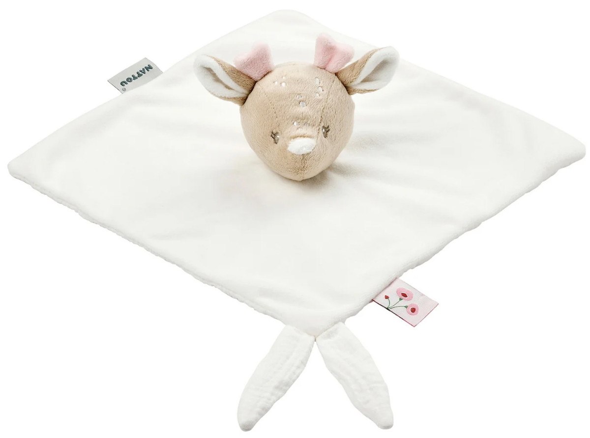 Игрушка мягкая Nattou Doudou FANFAN Оленёнок велюр off white 759120