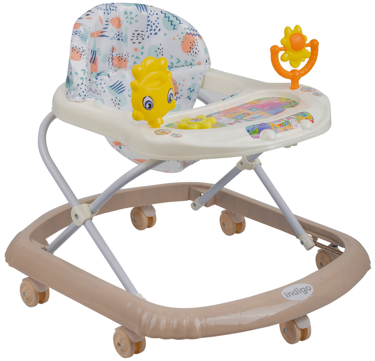 Детские ходунки Indigo Солнышко бежевый