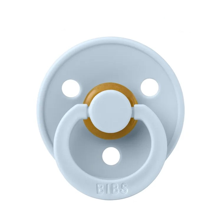 Пустышка латексная Bibs Colour Symmetrical, 0+ 121231 Baby Blue