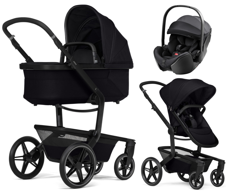 Детская коляска 3 в 1 Joolz Day 5 и автокресло Britax Roemer Baby-Safe Pro Style Carbon Black Space Black