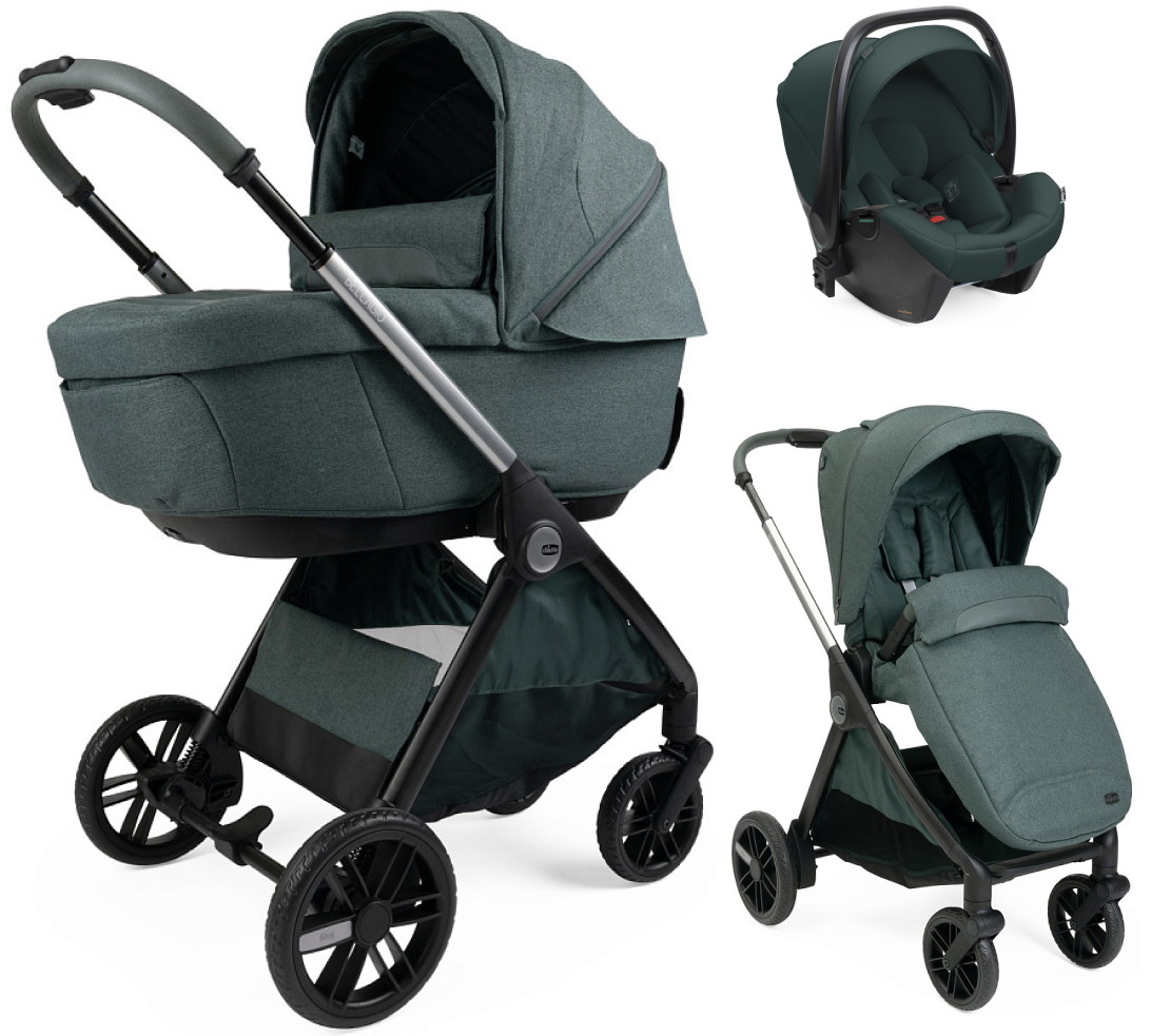 Коляска Chicco Bellagio 3 в 1 с автокреслом Kory Plus Fir Tree Fir Tree