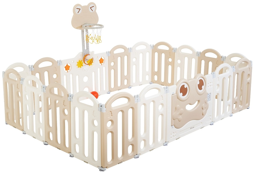 Детский ограждение-манеж Pituso Frog Беж./Biege (без шаров) 225х150х61