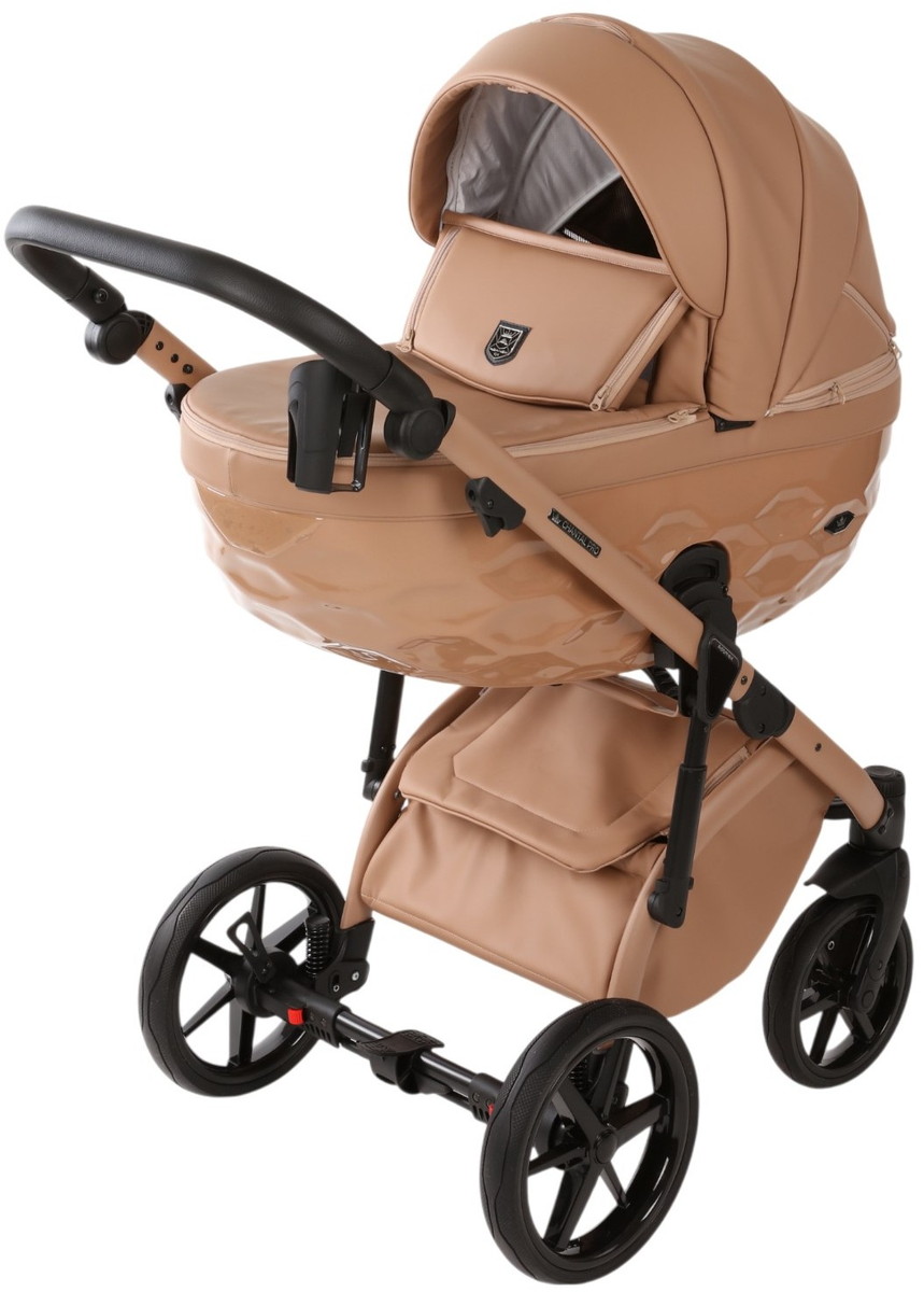 Детская коляска Adamex Chantal Pro Natura 3 в 1 CN-5-CAMEL (Т. БЕЖ. КОЖА)