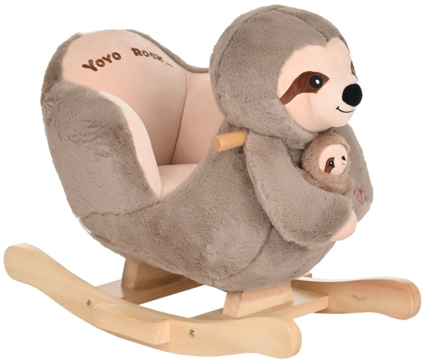 Качалка Pituso с сиденьем GS6111 Ленивец Бежевый с игрушкой