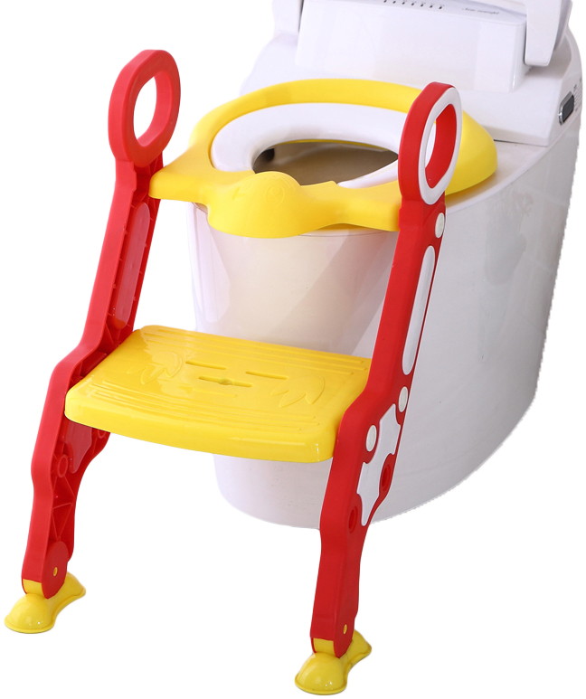 Детское сиденье для унитаза Pituso с лесенкой и ручками 16018B Желтый YELLOW