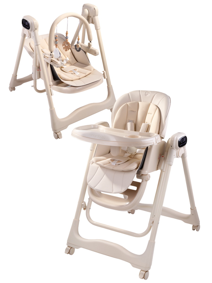 Стульчик для кормления Amarobaby Legacy многофункциональный бежевый