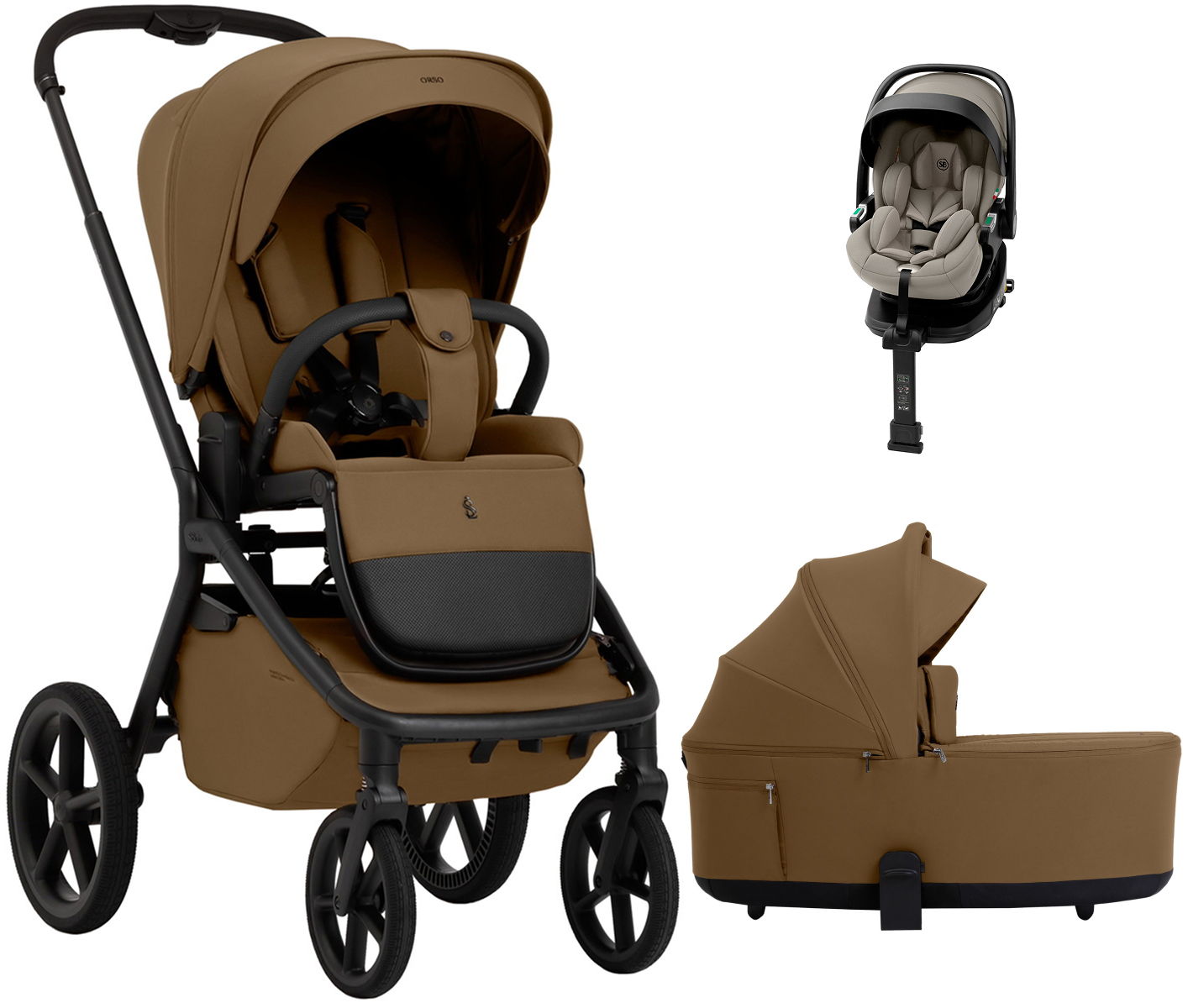Коляска 3 в 1 Sweet Baby SBL Orso + автокресло Premier Plus Begie Brown