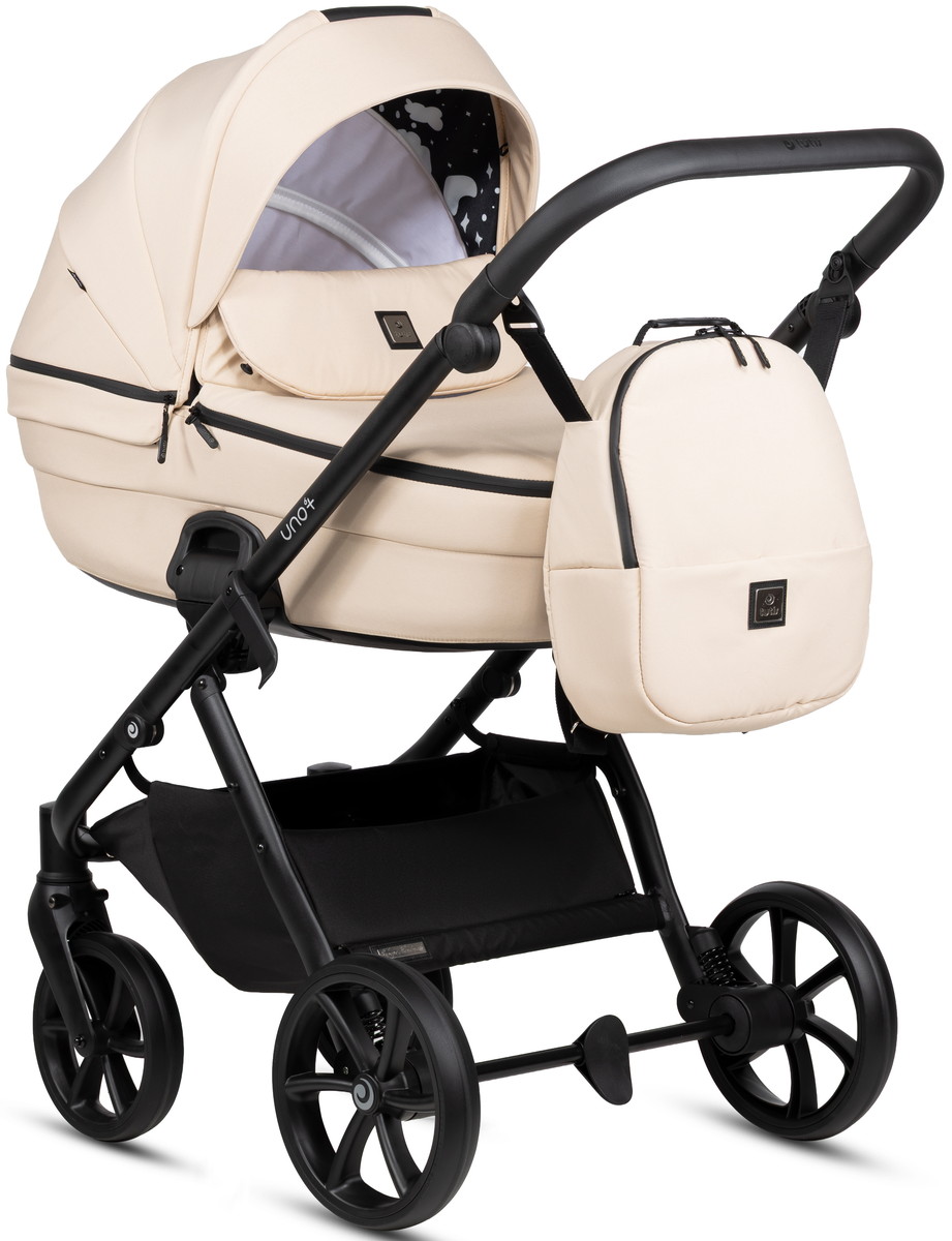 Детская коляска Tutis Uno 6 Plus Essential collection 2 в 1 1602180 Beige с сумкой
