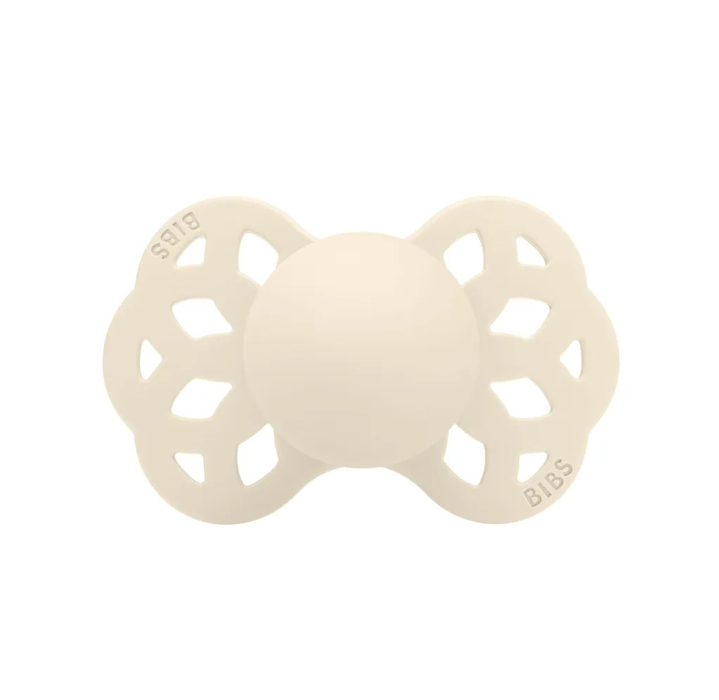 Пустышка силиконовая Bibs Infinity Anatomical, 0+ 421216 Ivory