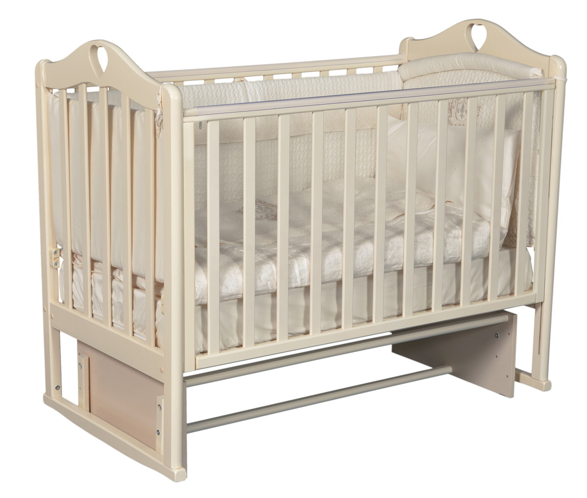 Детская кроватка Кедр Karolina 3/5 (маятник универсальный) слоновая кость