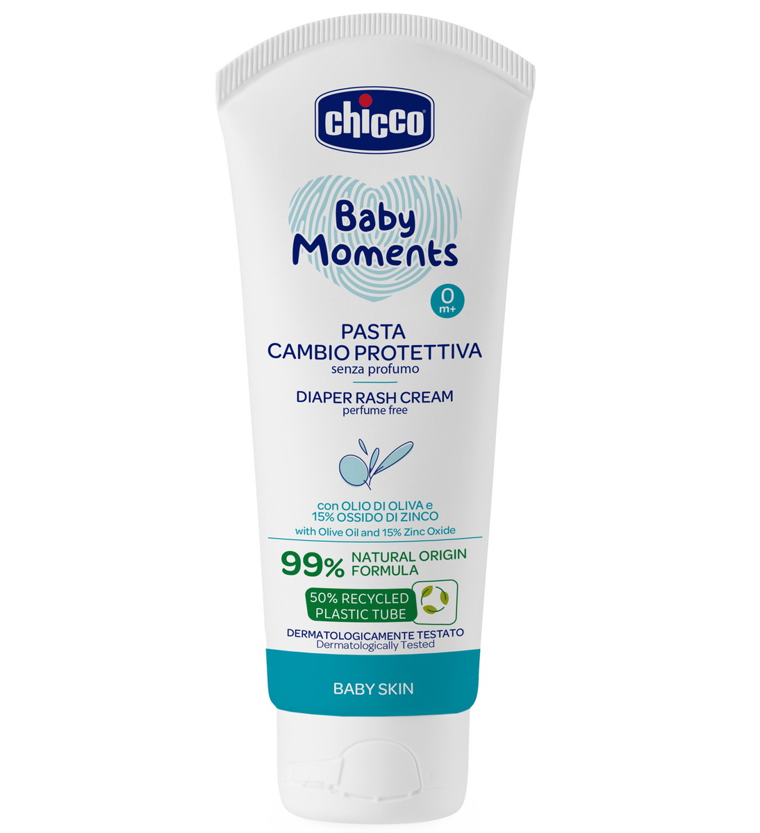 Крем Chicco Baby Moments от опрелостей с оксидом цинка и маслом оливы 100 мл
