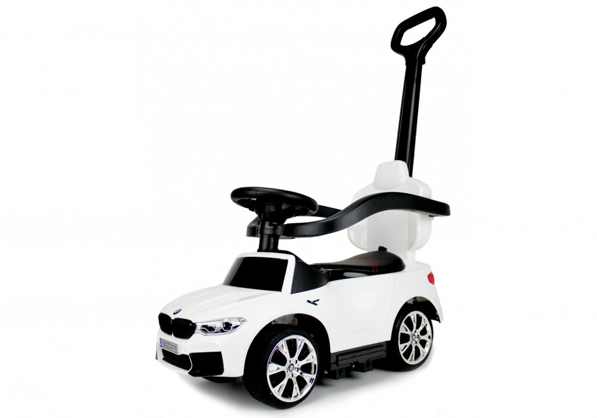 Детский толокар RiverToys BMW M5 A999MP-H с родительской ручкой белый