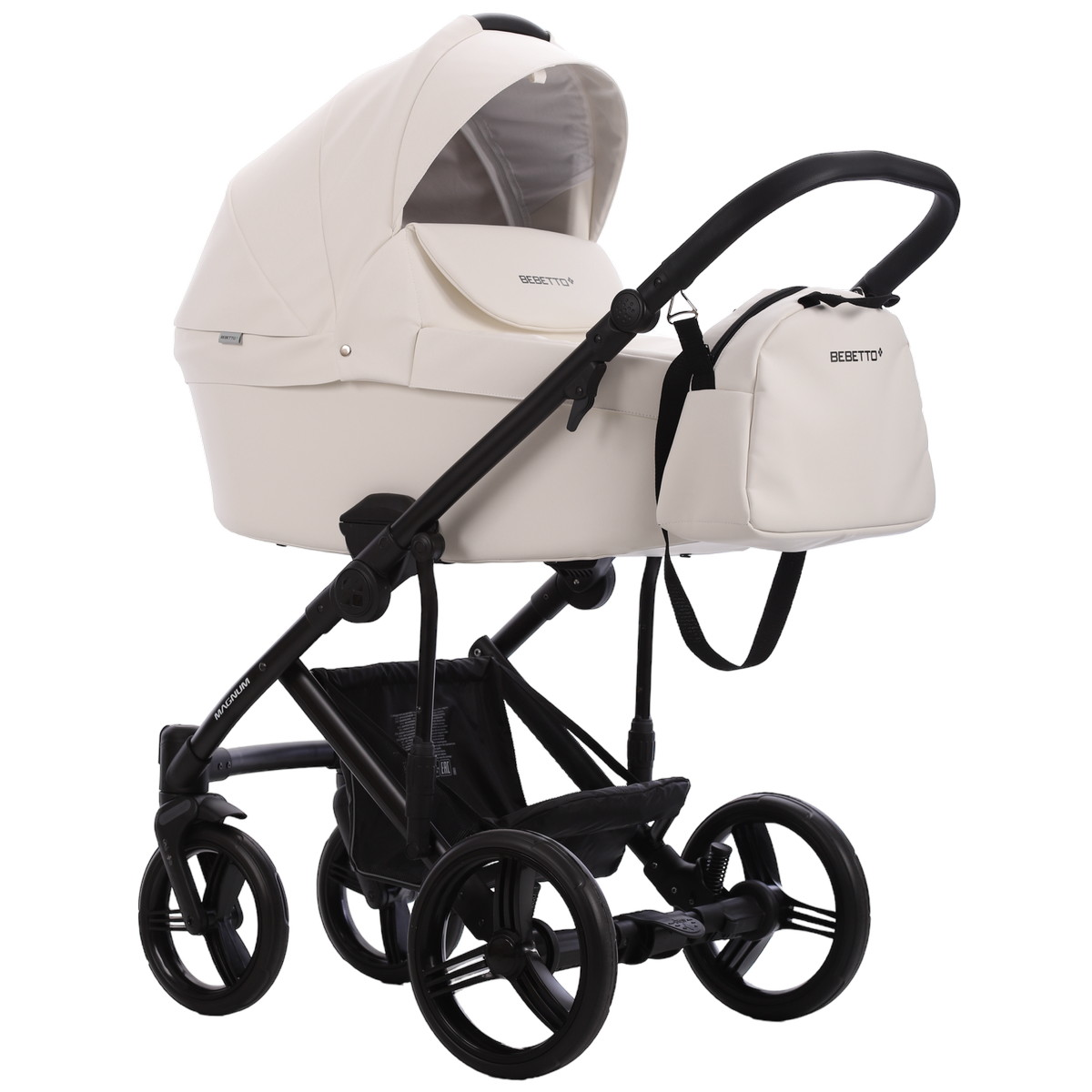 Детская коляска Bebetto Magnum Light Pro 2 в 1 07 белая кожа
