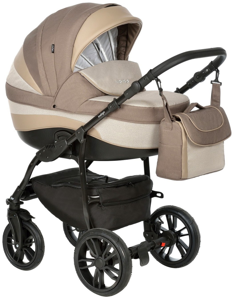 Детская коляска Indigo Indigo New 3 в 1 In05 коричневый