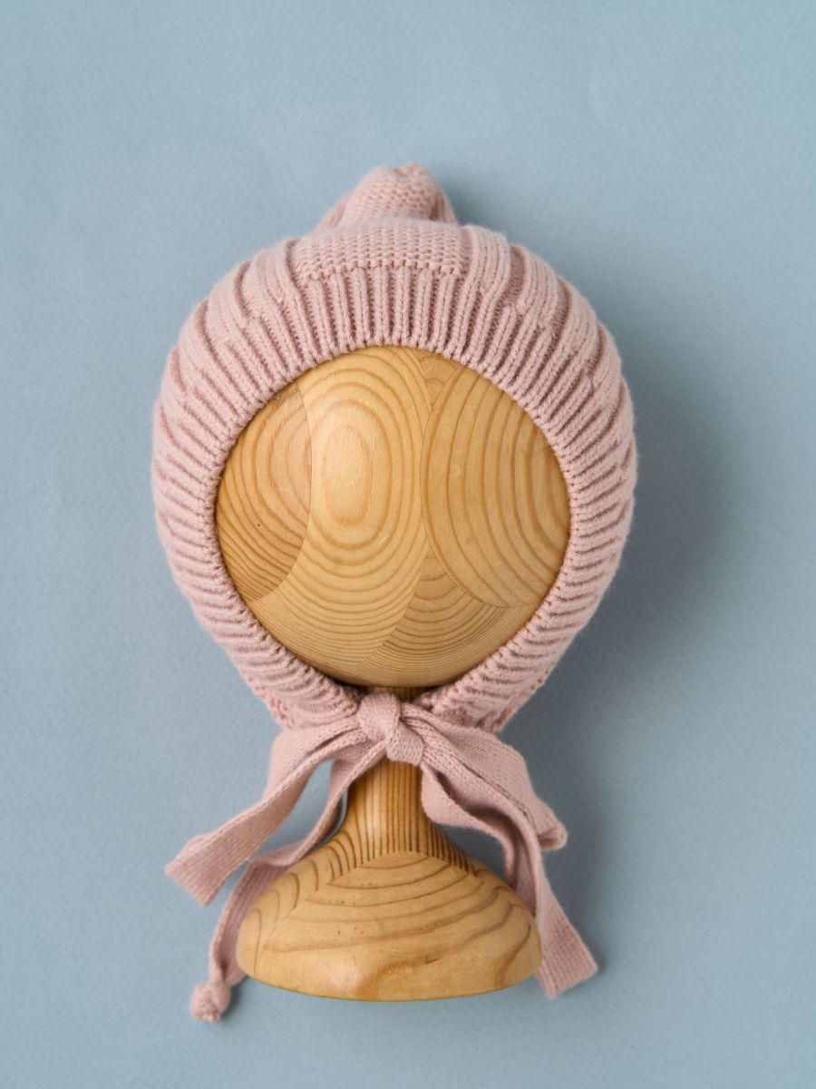 Шапочка вязаная Little Star Гномик 80125 (ЧЗ-нк) розовый антик 38