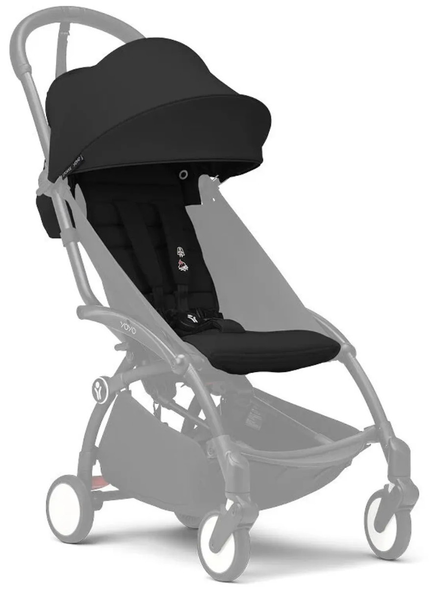 Текстиль (чехлы прогулочного блока) для коляски Stokke YOYO Color Pack 6м+ Black