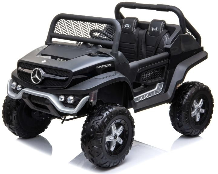 Детский электромобиль RiverToys Mercedes-Benz Unimog Concept P555BP Черный глянец