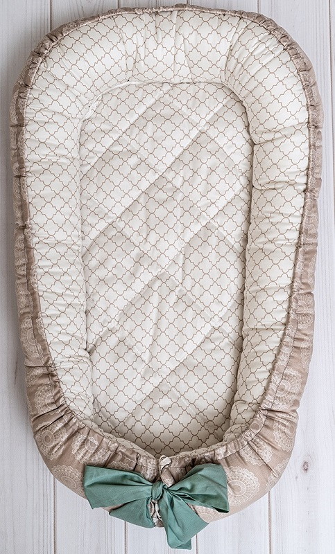 Подушка-гнездышко Lappetti с матрасиком Ривьера бежевый