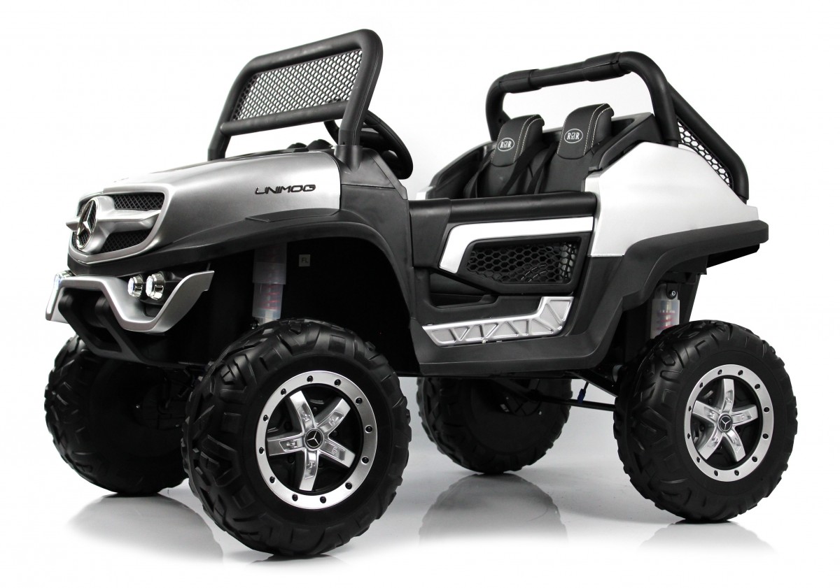 Детский электромобиль RiverToys Mercedes-Benz Unimog Concept P555BP Серебристый глянец
