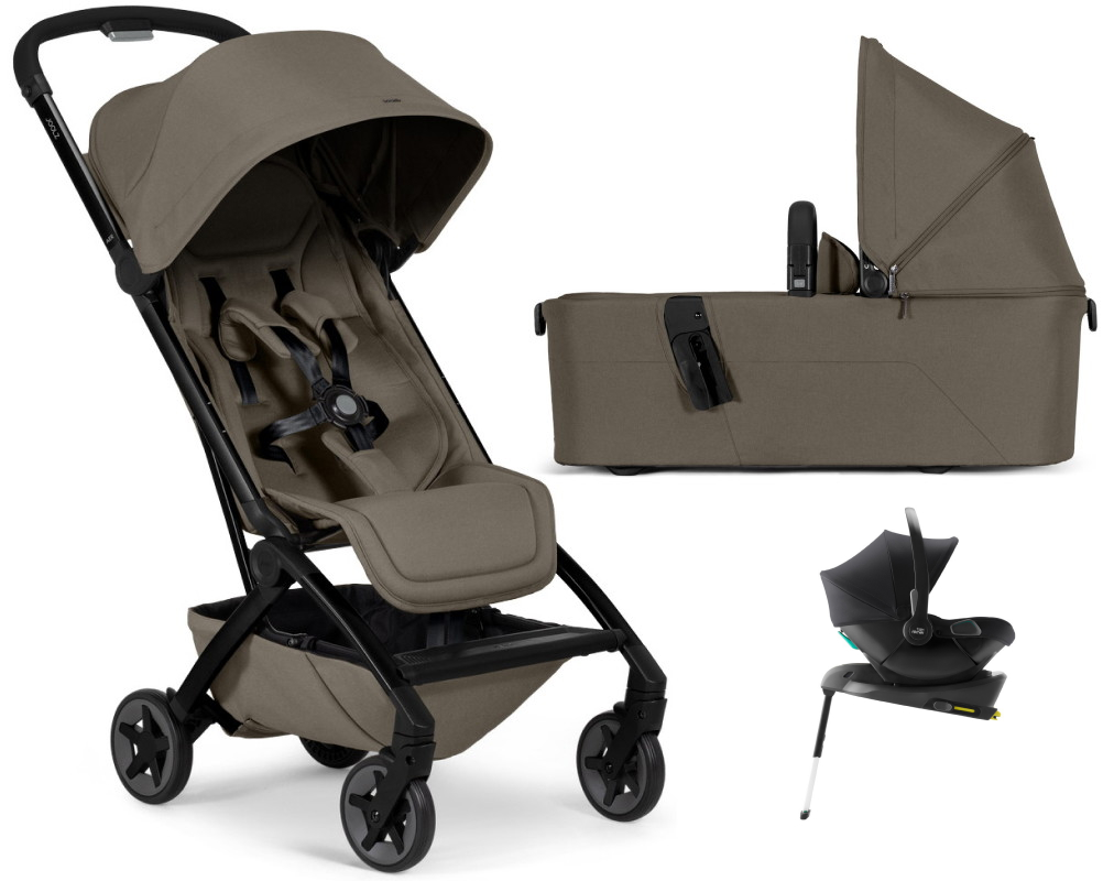 Коляска 2 в 1 Joolz Aer 2 и автокресло Baby-Safe Core Space Black и база Baby-Safe Core Hazel brown