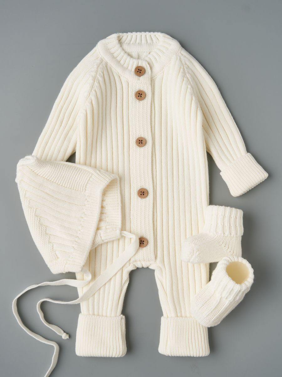 Комбинезон, шапочка гномик, носки Little Star Лапша 0001-3 (ЧЗ-нк) крем 62