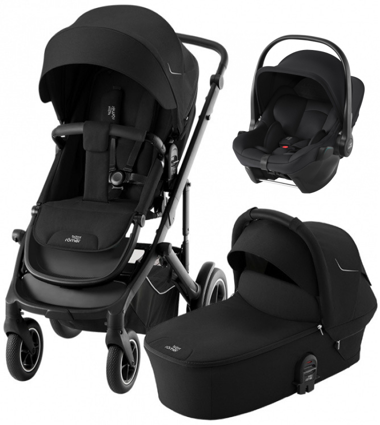 Коляска 3 в 1 Britax Roemer Smile 5Z и автокресло Baby-Safe Core Space Black Space Black