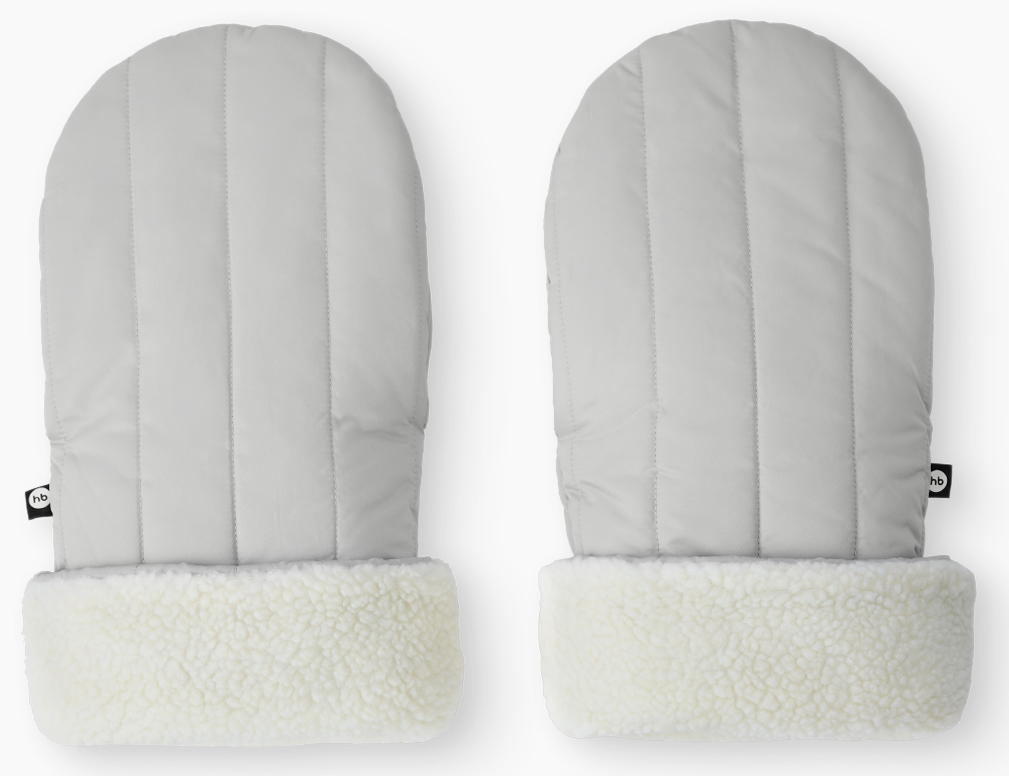 Муфты-варежки для колясок Happy baby 97014-0 ЧЗ светло-серый / light grey