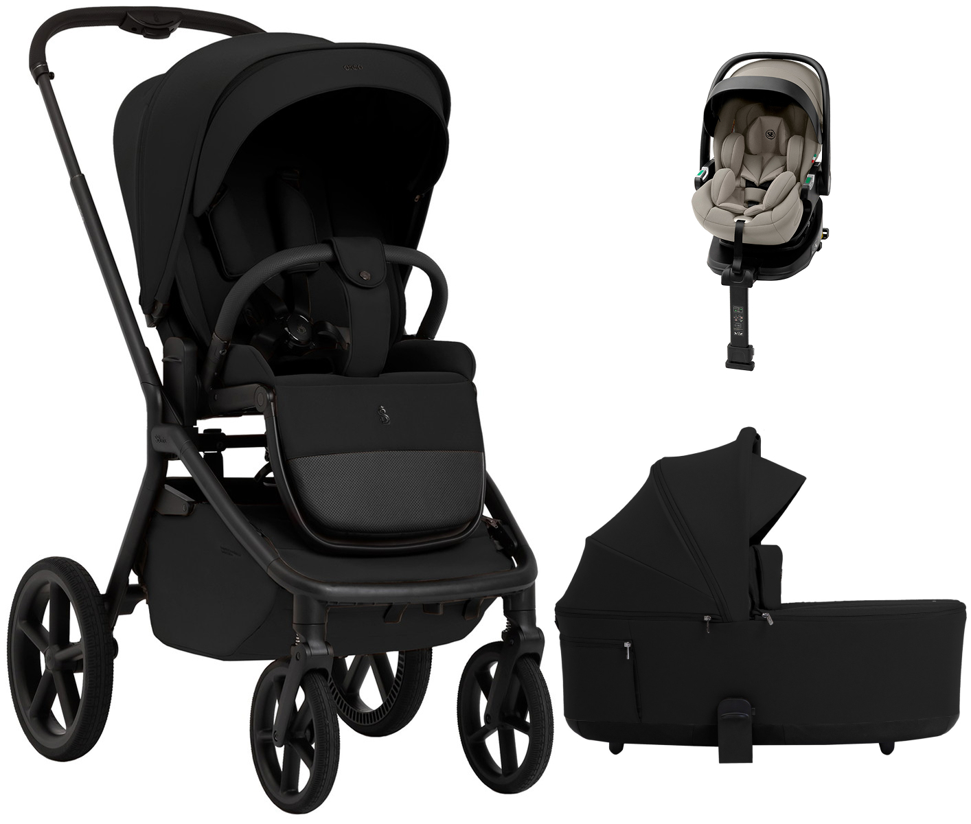 Коляска 4 в 1 Sweet Baby SBL Orso + автокресло Premier Plus Begie Black