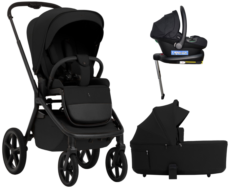 Коляска 4 в 1 Sweet Baby SBL Orso + автокресло Elegante Plus с базой i-Size ISOFIX DK780 Black