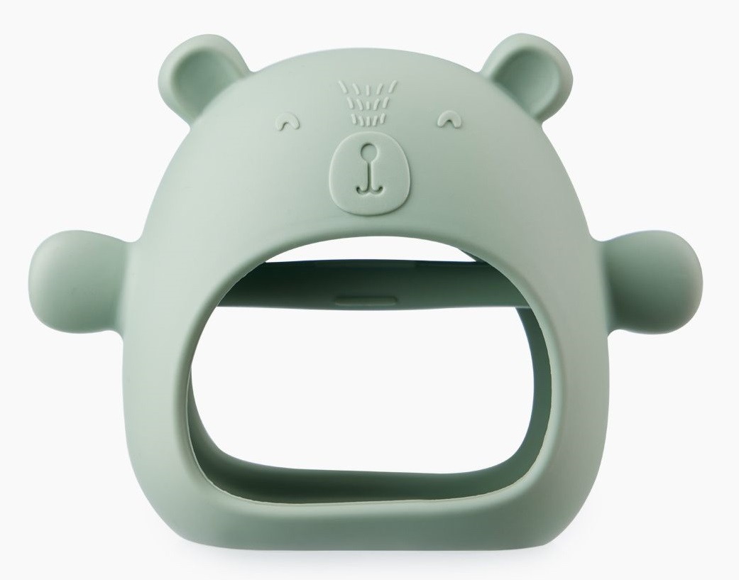 Силиконовый массажер - прорезыватель Happy Baby для десен 20039 light blue