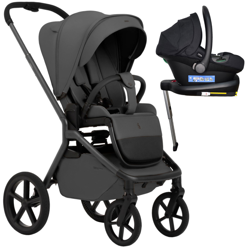 Прогулочная коляска Sweet Baby SBL Orso + автокресло Elegante Plus с базой i-Size ISOFIX DK780 Dark Grey