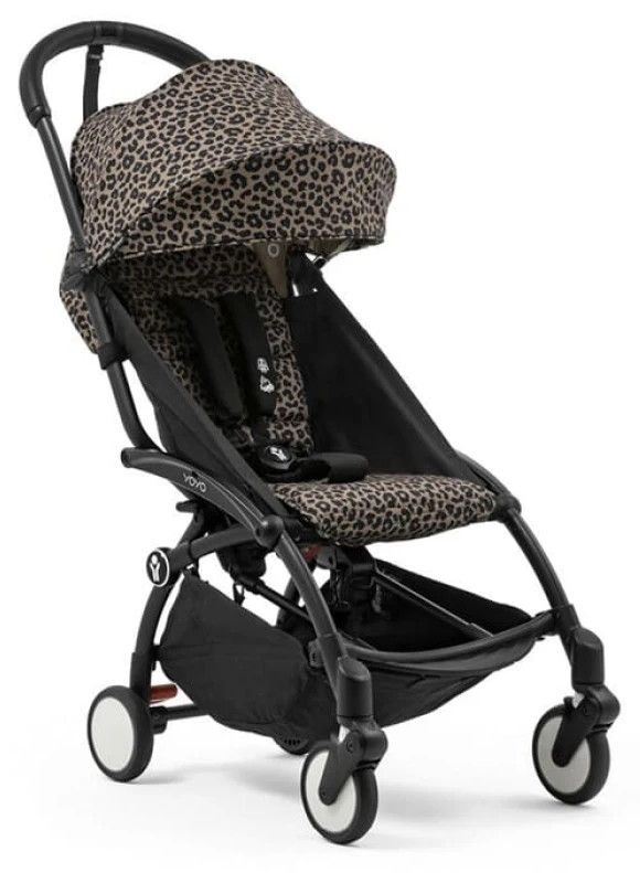 Коляска прогулочная Stokke YOYO3 рама чёрная Black Leopard