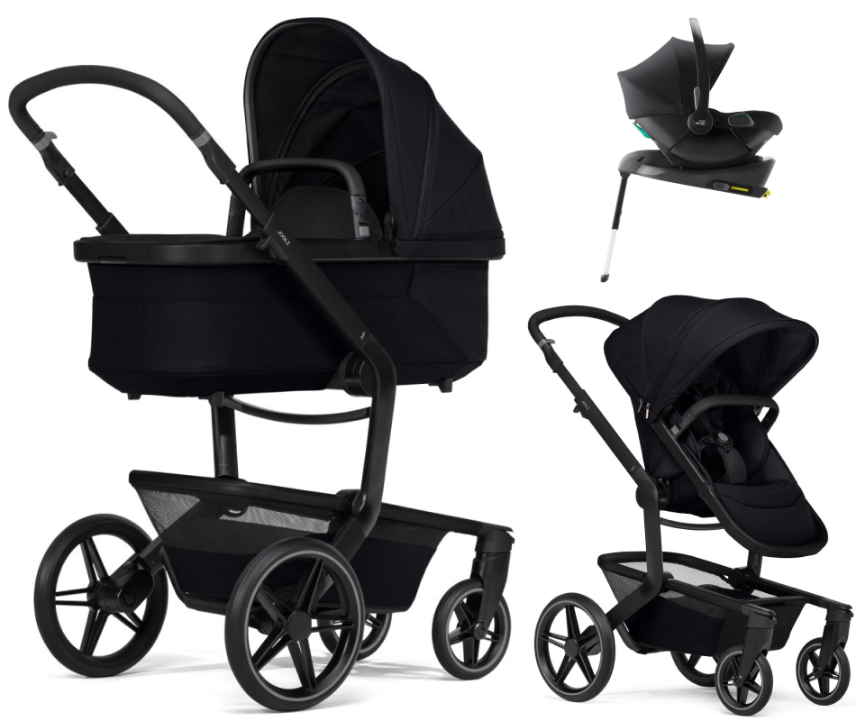 Детская коляска 4 в 1 Joolz Day 5 и автокресло Baby-Safe Core Space Black и база Baby-Safe Core без адаптеров Space Black