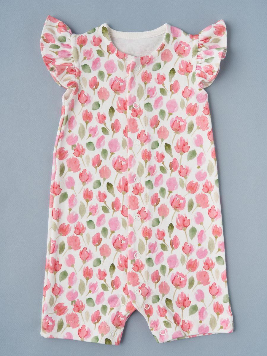 Песочник для девочки Little Star Тюльпаны 4742 (ЧЗ-мз) крем 62