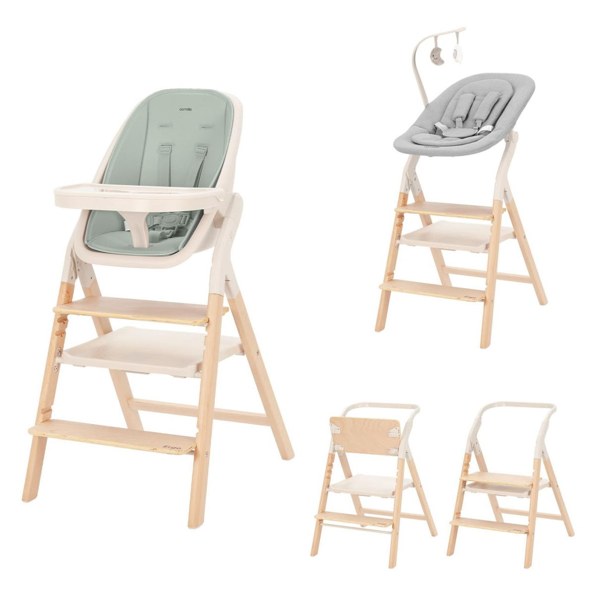 Стульчик для кормления Carrello Ergo CRL-16701 4 в 1 Elora Green