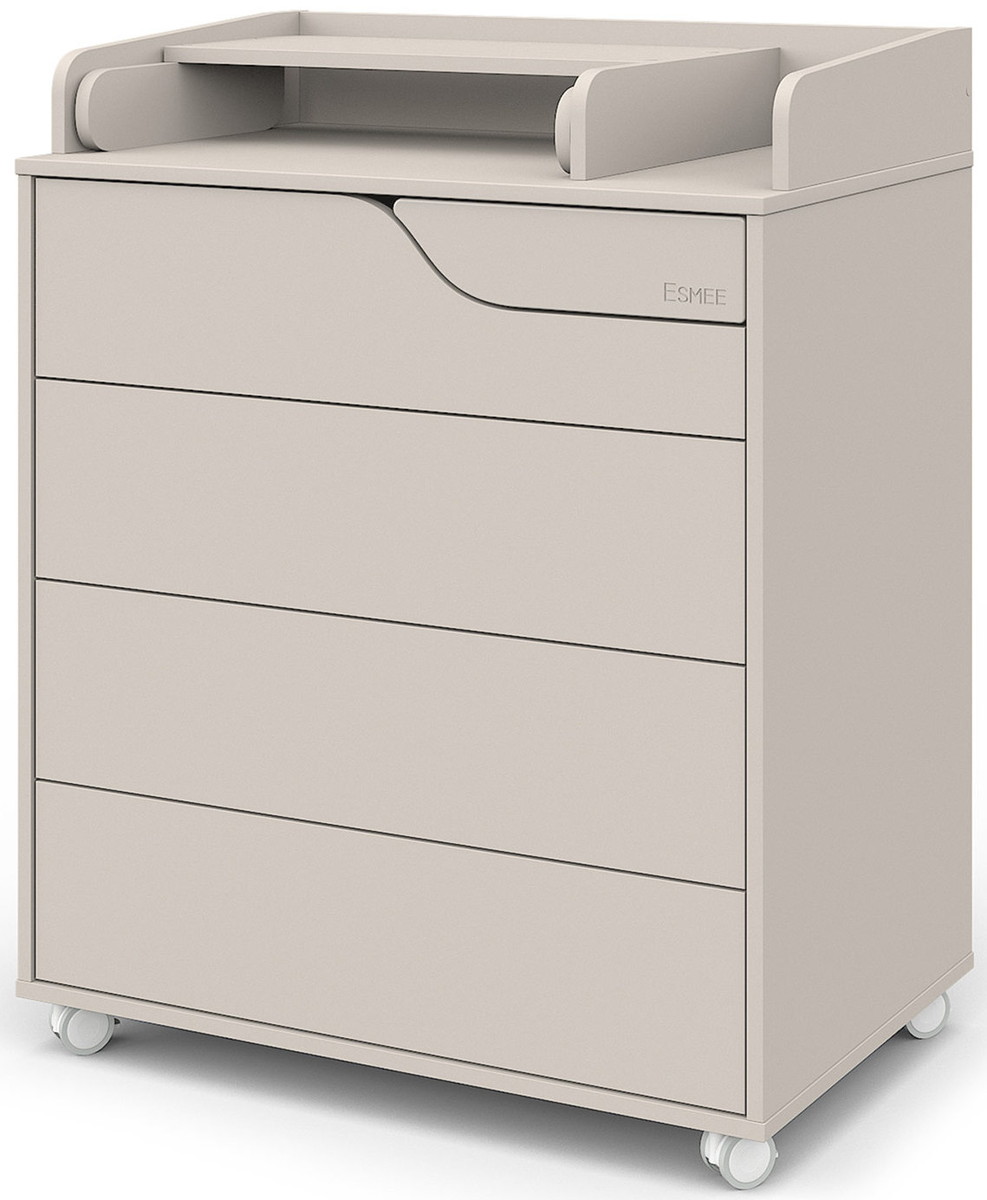 Детский пеленальный комод Атон Esmee 805 с Push и органайзером кашемир-кашемир