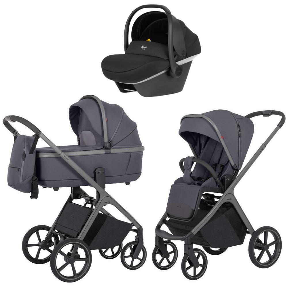 Коляска Carrello Vector CRL-6550 Nova DK791 Grey Line 3 в 1 Landscape Grey