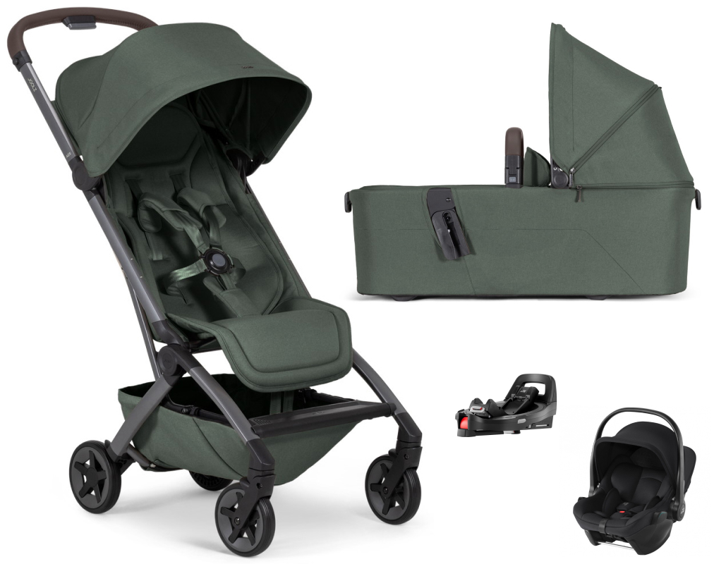 Коляска 2 в 1 Joolz Aer 2 и автокресло Baby-Safe Core Space Black и база Vario Base 5Z Forest green