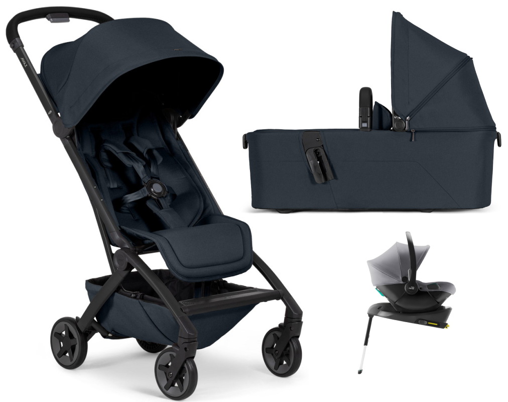 Коляска 2 в 1 Joolz Aer 2 и автокресло Baby-Safe Core Frost Grey и база Baby-Safe Core Dark navy blue