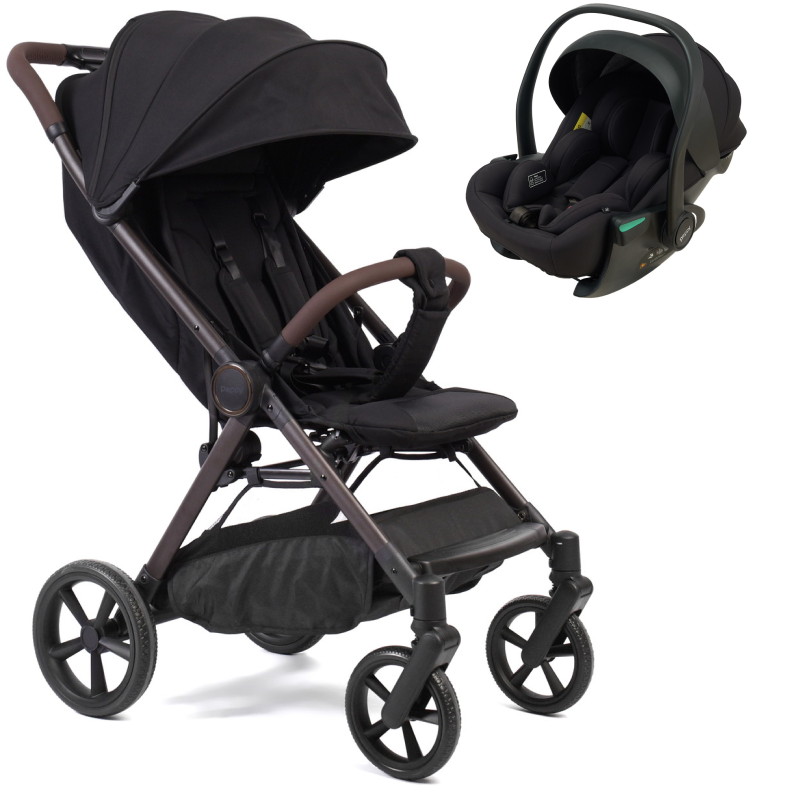 Прогулочная коляска Peppy Vigo с автокреслом Jet Black Black черный