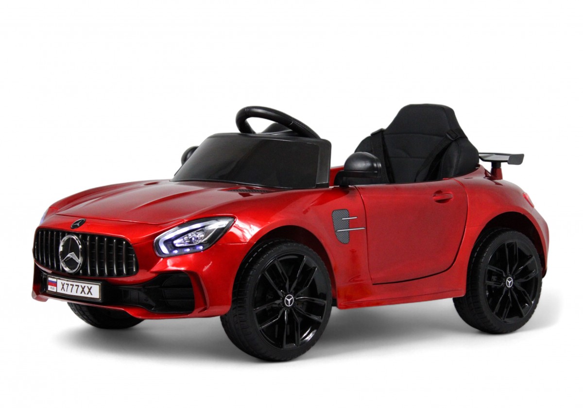 Детский электромобиль RiverToys Mercedes-Benz AMG GT X777XX красный глянец