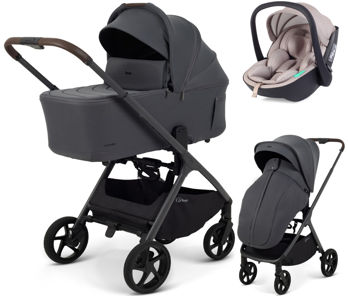 Детская коляска Rant Aventa 3 в 1 с автокреслом Miro Beige Graphite