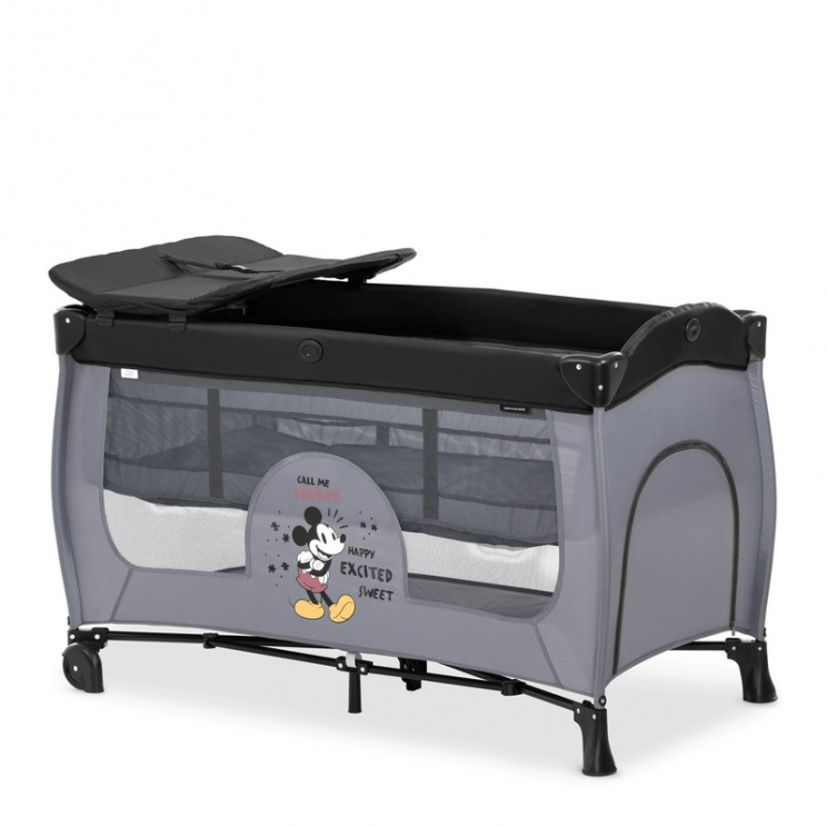 Детский манеж c пеленальной поверхностью Hauck Sleep N Play Center Mickey Mouse Grey
