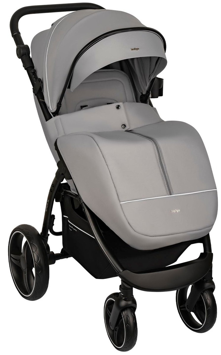 Детская прогулочная коляска Indigo Epica XL 2026 светло-серый