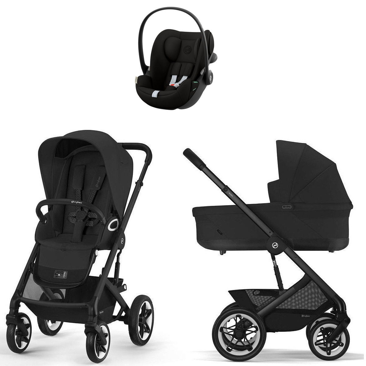 Коляска Cybex Talos S Lux BLK Cloud G3 Magic Black 3 в 1 Moon Black с дождевиками