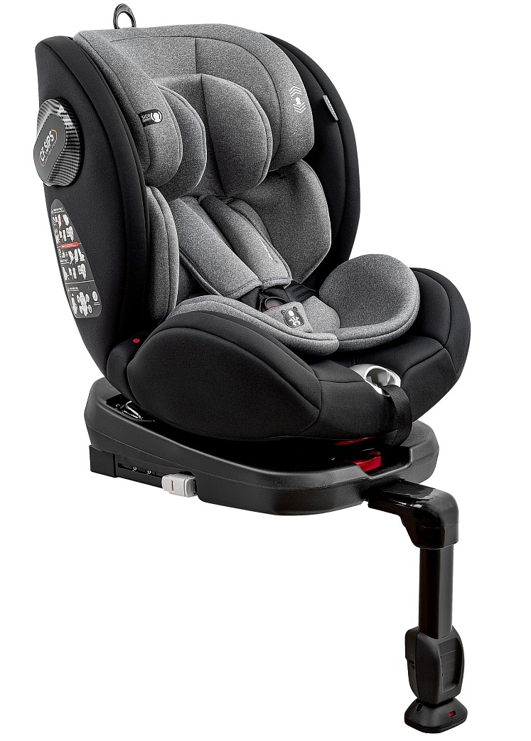 Автокресло Pituso Roys Pro 0-36 кг Black, Dark grey Inlay