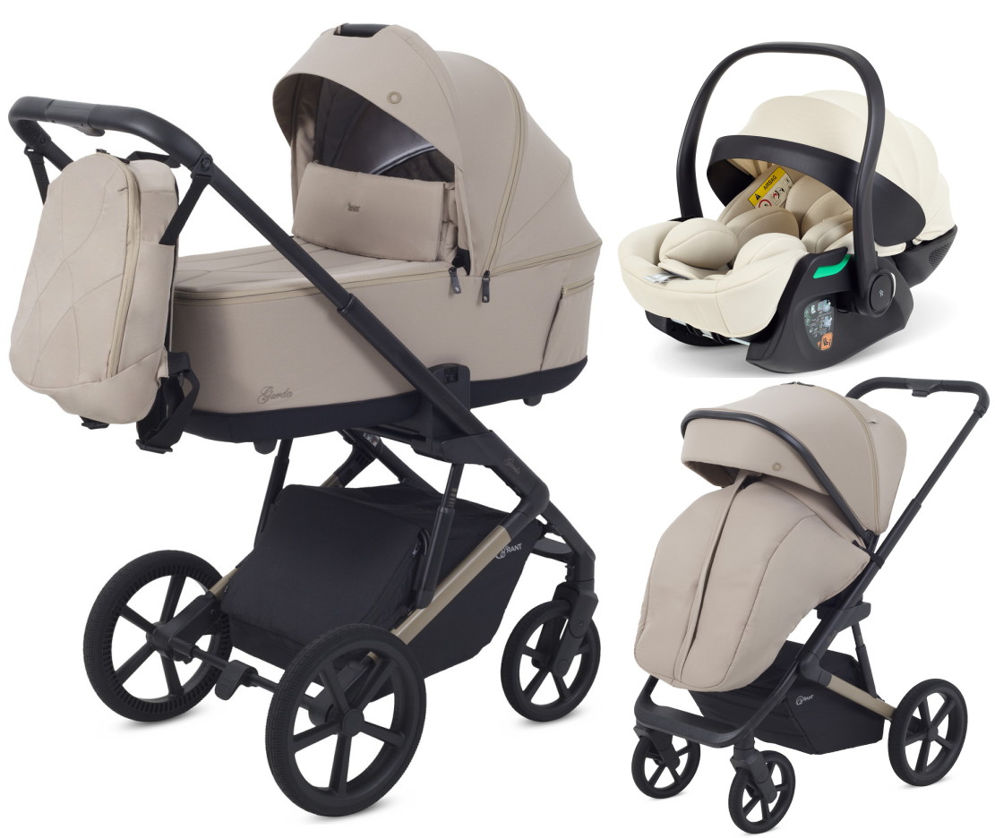 Детская коляска Rant Garda 3 в 1 с автокреслом Perla Beige Cacao