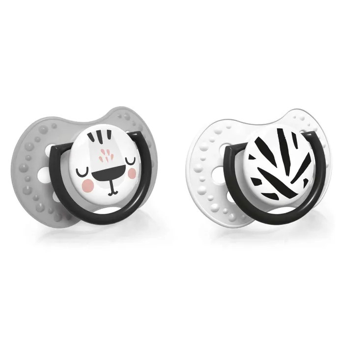 Пустышка динамическая Lovi Salt&Pepper силиконовая 2 шт 6-18 мес 22/879