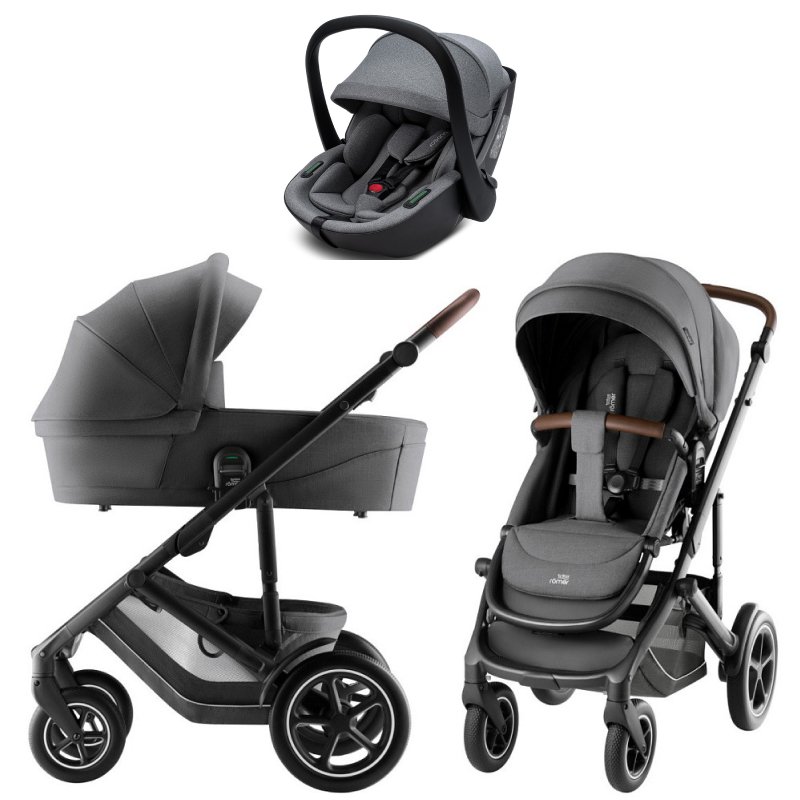 Коляска 3 в 1 Britax Roemer Smile 5Z Style и автокресло Osann Cuddle Iron Mineral Grey