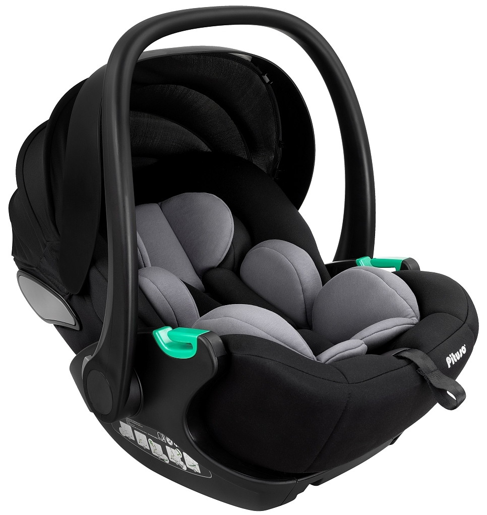 Автокресло Pituso Baesa для коляски Mayla 0-13 кг KBH602 Black Grey/Черно-Серый
